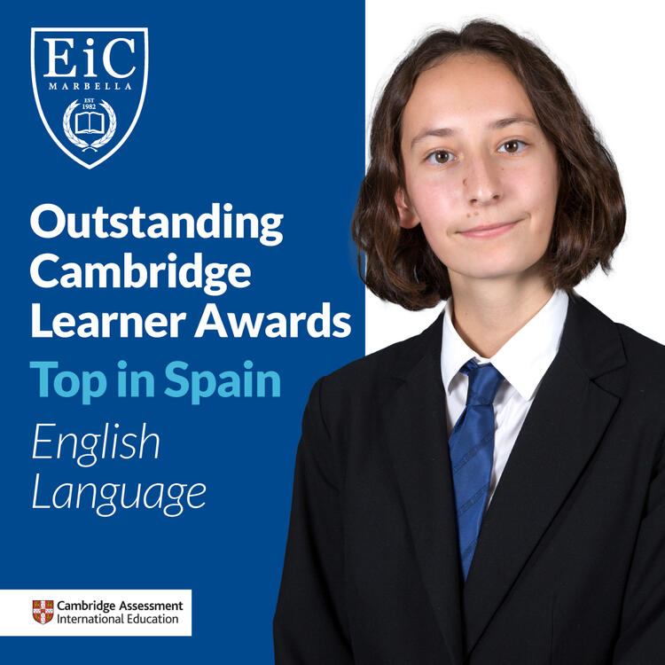 Outstanding Cambridge Learner Awards for gaining the Highest Marks in Spain