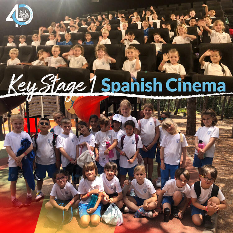 Key Stage 1 Enjoying a Film in Spanish