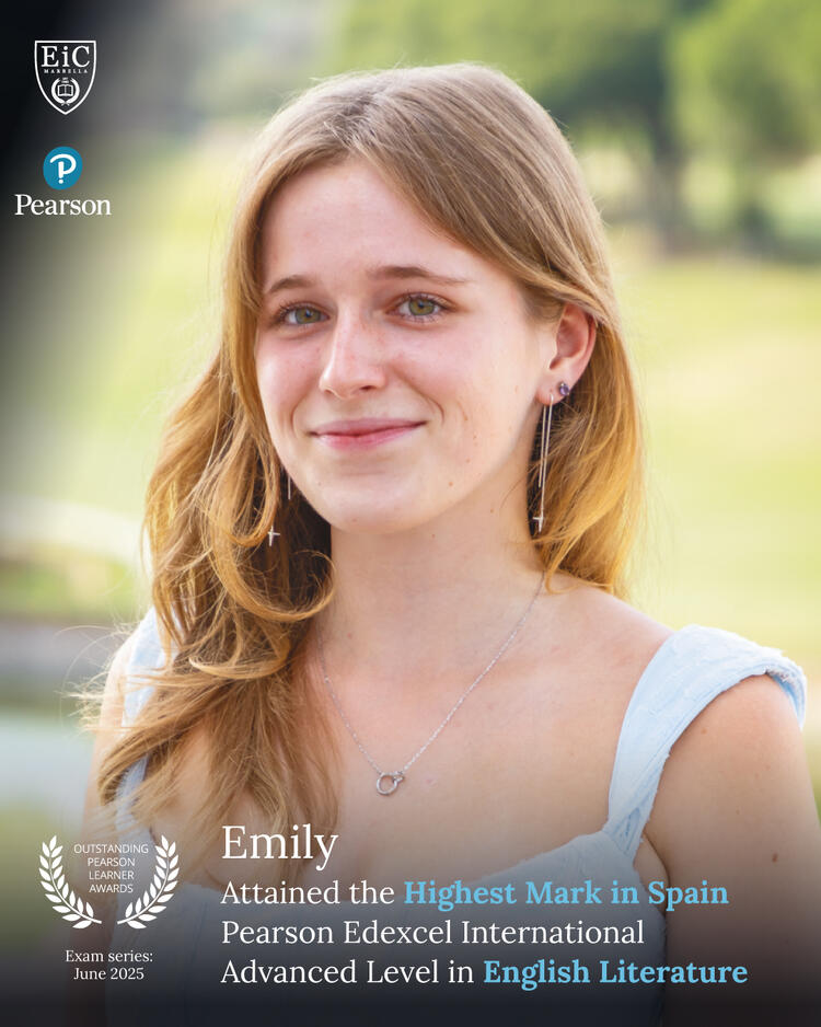 Highest Mark in Spain for the Pearson Edexcel International Advanced Level in English Literature