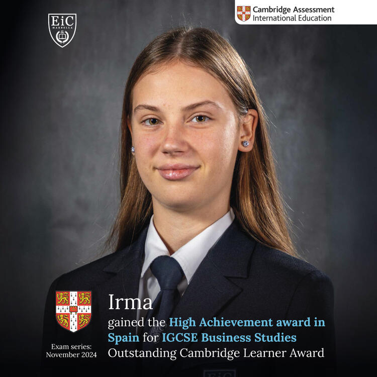 High Achievement award in Spain - IGCSE Business Studies