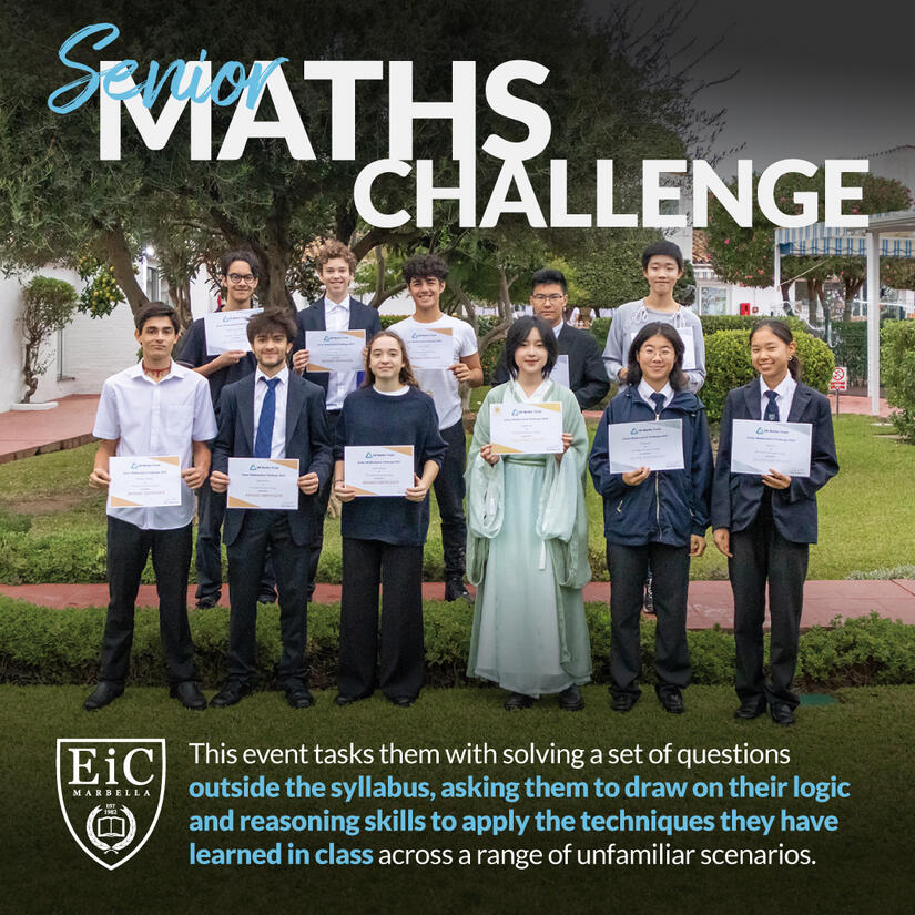 Mathematics students took on the UKMT Senior Maths Challenge