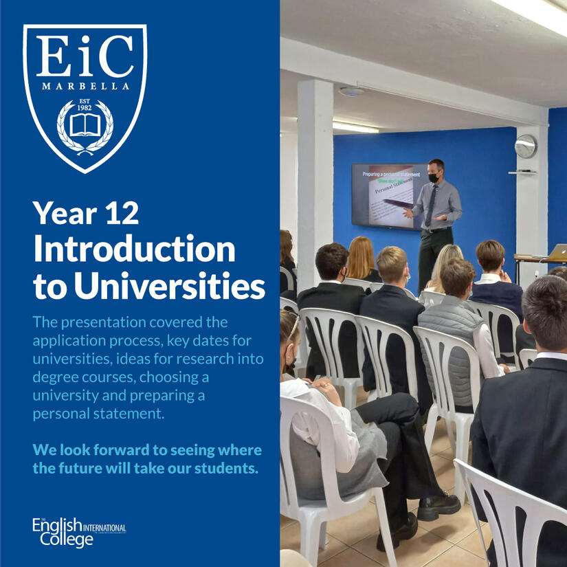 Year 12 Presentation on the University Application Process