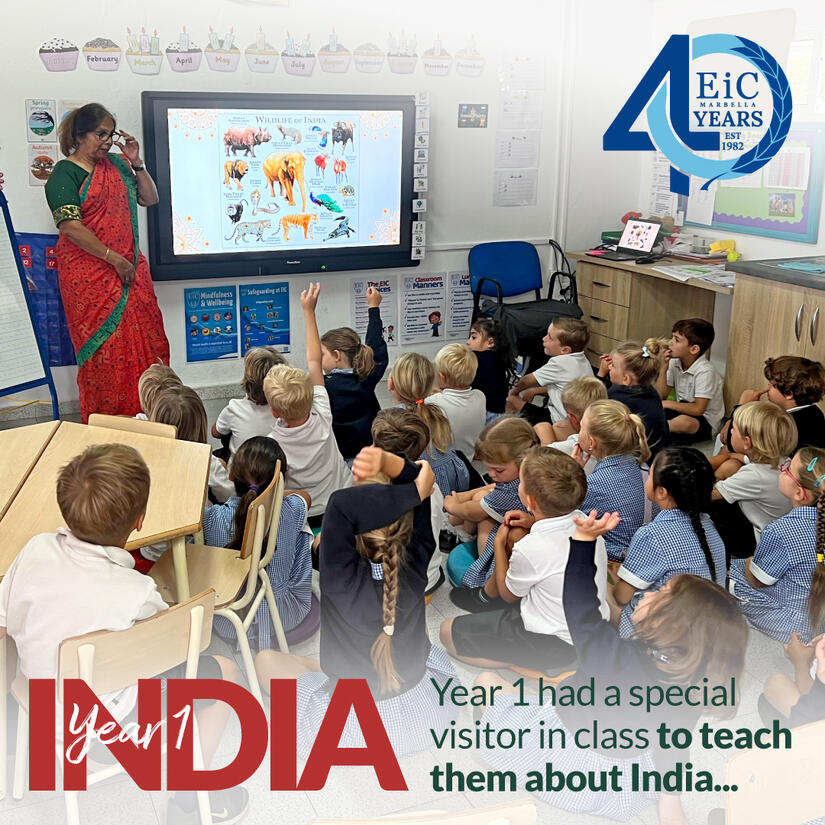 Year 1 had a Special Visitor in Class to Teach Them About India