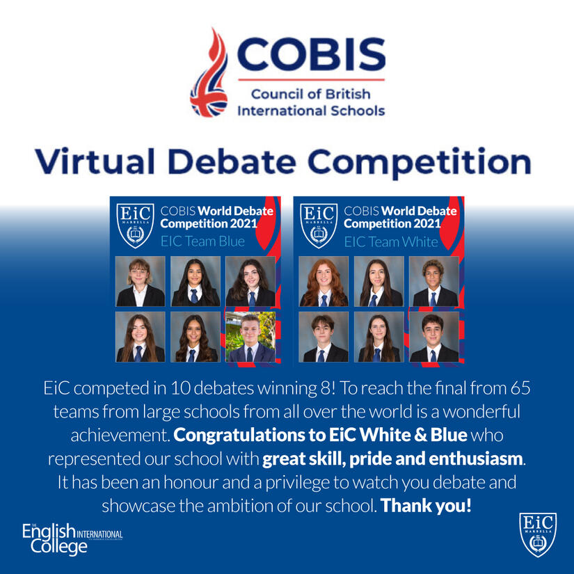 COBIS Virtual Debate Competition 2021