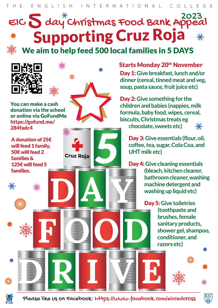 The EIC 5 Day Christmas Food Bank Appeal 2023