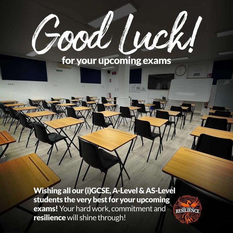 Wishing all our students the very best for your upcoming exams