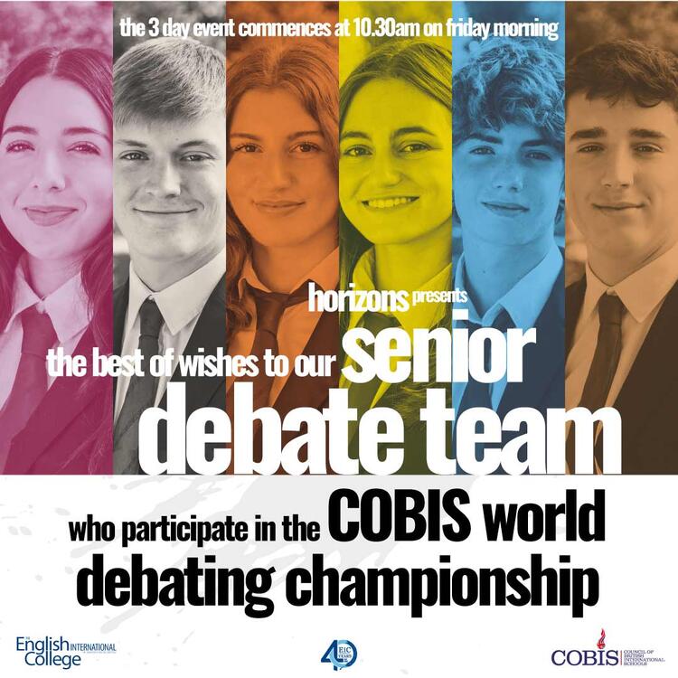 The Best of Wishes to our Senior Debate Team