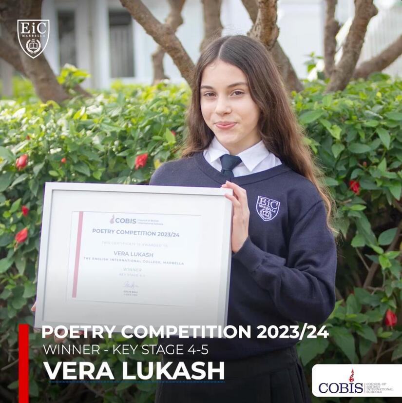 COBIS Poetry Competition - Winner!