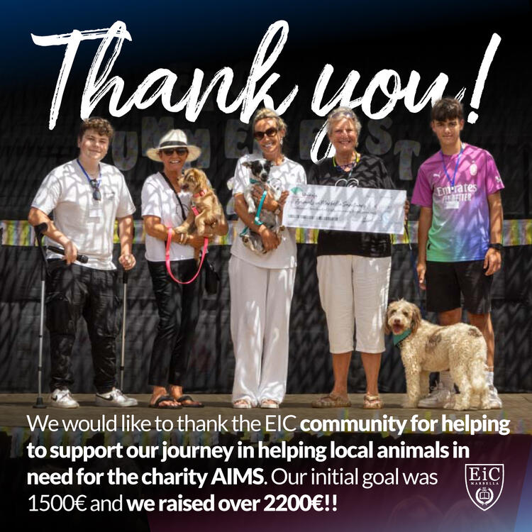 Students William and Oscar Raised over 2200€ for the AIMS charity