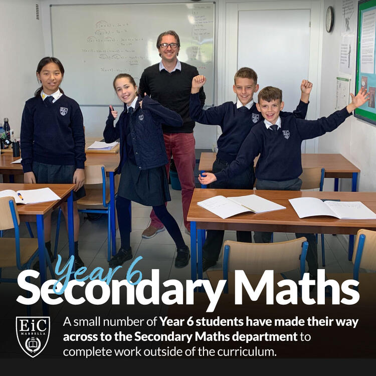 Year 6 students have made their way across to Secondary Maths
