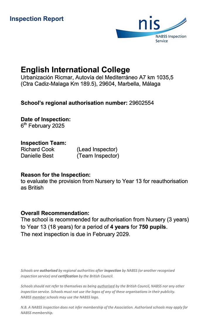 NABSS Inspection Report - February 2025